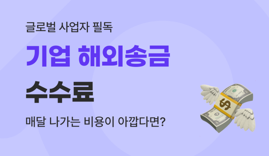 기업 해외송금 수수료, 매달 나가는 50만 원 아끼는 방법