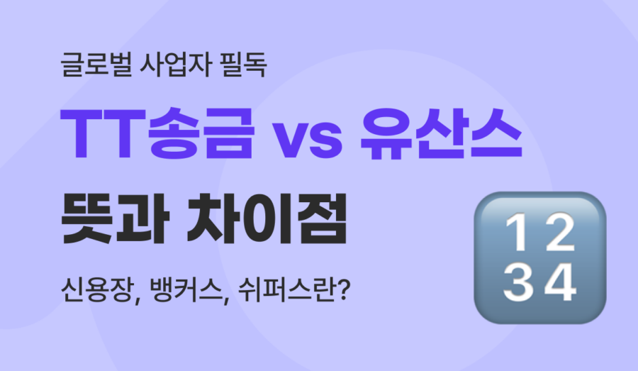 뱅커스 유산스 쉬퍼스 유산스 차이점 및 TT송금 완벽 비교 가이드