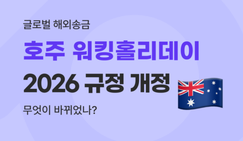 2026 호주 워킹홀리데이 비자 규정 총정리 : 퍼스트·세컨드·써드 비자 추첨제 및 연간 쿼터